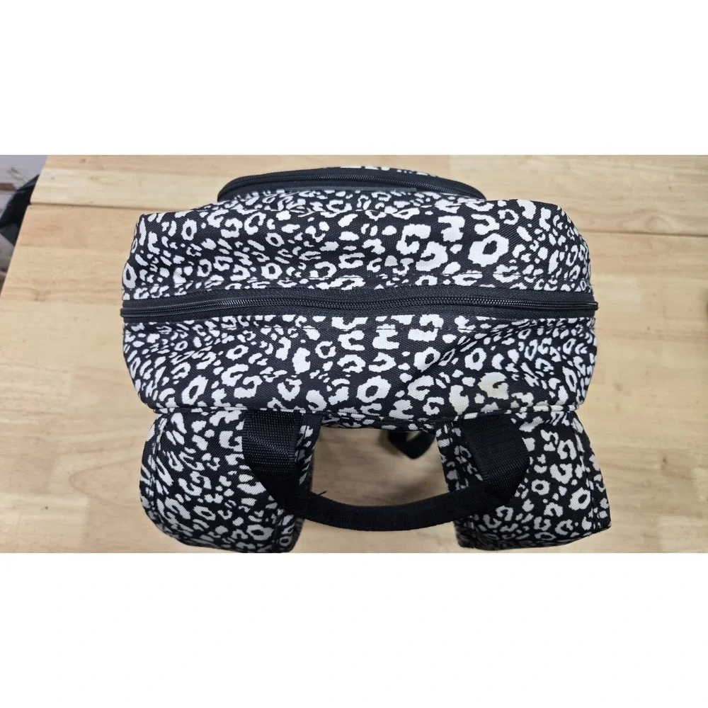 Vera Bradley Medium‎ Backpack Camocat Black/White Leopard Print